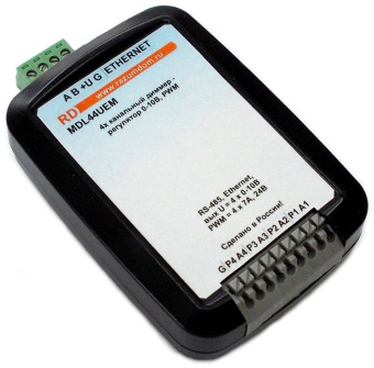 MDL44EM-U 4 channel dimmer regulator 0-10V, PWM