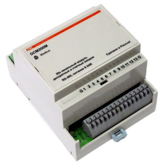 The DCM200M module of 20 discrete and counting inputs and 0 outputs is designed to control discrete sensors and count impulses from energy meters.