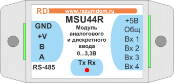 MSU44R analog input module