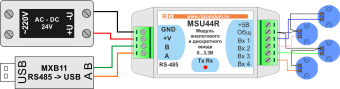 MSU44R analog input module